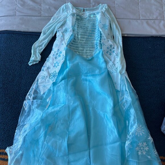 Elsa Frozen Disney Halloween Costume Dress - Picture 1 of 2